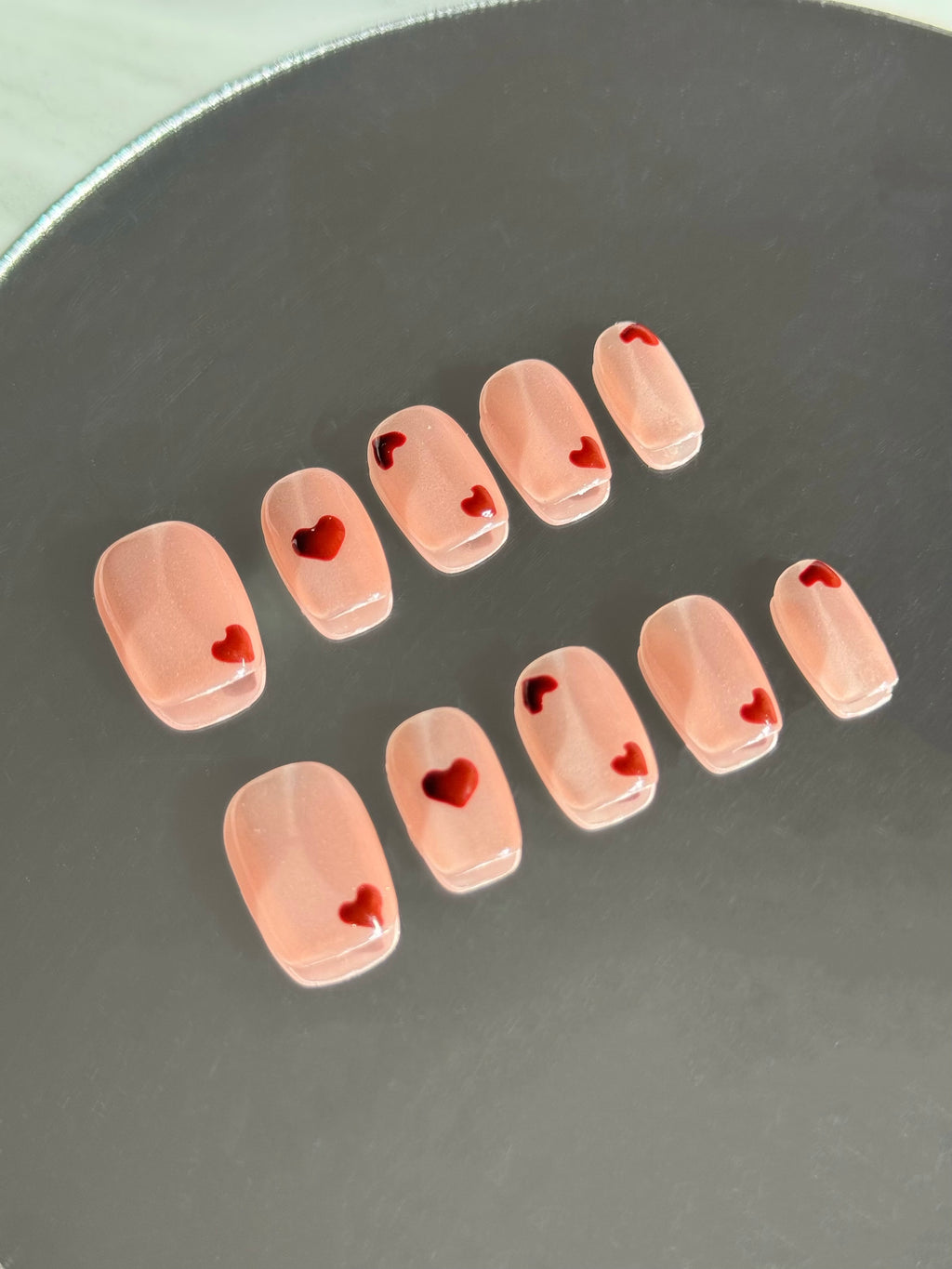 Heart Pop - handsy nails